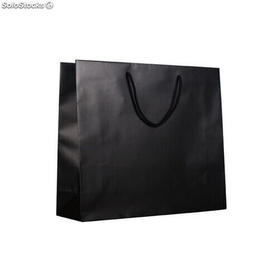 Bolsa de papel lujo Negra Opera Matt 18x25x9 cm