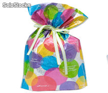 Bolsa de regalo celebration, globos, arcoiris, notas musicales, estrellas - Foto 2