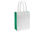 Bolsa ecologica blanca fuelle de color. 100% reciclable. 32x40x15 cms - Foto 4