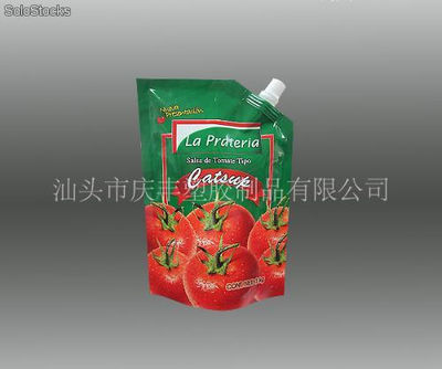 bolsa flexible para salsa de tomate