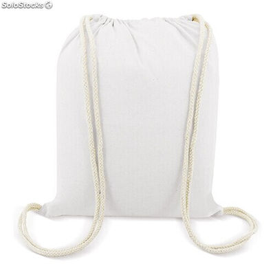 Bolsa mochila blanca algodon