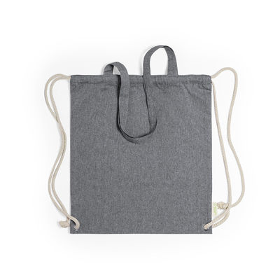 Bolsa mochila de cuerdas, en algodón reciclado de 140GR - Foto 2