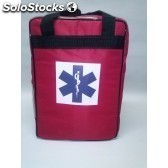 Bolsa Modelo 192 Almofadada e forrada cor vermelho equipamentos para resgate