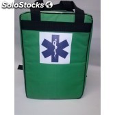 Bolsa Modelo Samu Almofadada e forrada cor Verde equipamentos para resgate