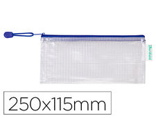 Bolsa multiusos tarifold pvc 250x115 mm apertura superior con cremallera