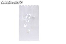 Bolsa papel decoración para velas &quot;corazones&quot; (ud)