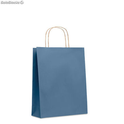 Bolsa papel mediana 90 gr/m² azul MIMO6173-04