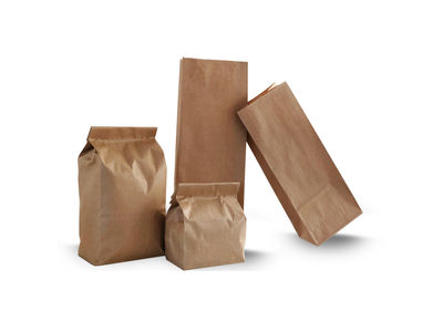 Bolsa para alimentos - papel reciclado (Fondo americano) - 1000 uds. (10*7*28cm)