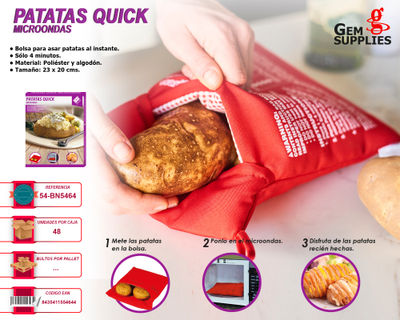 Bolsa de microondas para asar patatas BN5464 – Gem Supplies S.L.