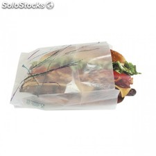 Bolsa para sandwich - papel cristal 14+7x22 cm transparente papel