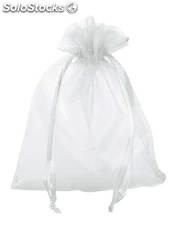 Bolsa pequeña multiusos, tejido fantasía de organza, 100% poliéster 60gr.