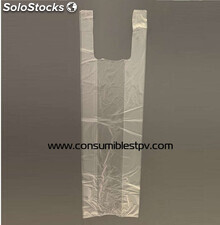Bolsa plástico transparente para barras de pan 30x67 asas
