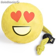 Bolsa Plegable con motivos emoji de color amarillo
