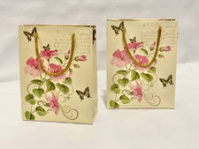 Bolsas de cartón con asa para regalos estampado Mariposas