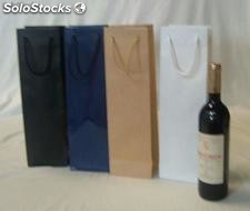 Bolsas papel para vino 12x9x40+5 120 gramos