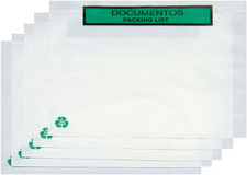 Bolsas Portadocumentos de Papel Transparente para Enviar Paquetes con Autocierre