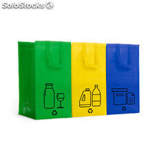 Bolsas reciclaje volga verde/azul/amarillo ROBO7147S12260503 - Foto 2