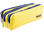 Bolso escolar liderpapel portatodo rectangular 3 bolsillos amarillo pastel - Foto 2