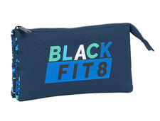 Bolso escolar safta BLACKFIT8 logos retro portatodo triple 220X30X120 mm