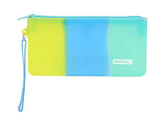 Bolso escolar safta portatodo tricolor plano silicona 210X20X105 mm