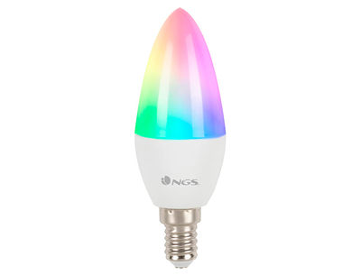 Bombilla ngs smart wifi led bulb gleam 514c halogena colores 5w 500 lumenes e14 - Foto 2