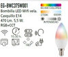 Bombilla wifi C37 5W 470LM rgb+cct energeeks eg-BWC375W001