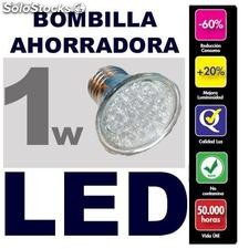 Bombillas Ahorradoras LED, consumo de solo 1w. (Rosca Estandar Hogar)