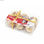 Bombka świąteczna Minnie Mouse Lucky Złoty 6 Sztuk Plastikowy ( 8 cm) - 3