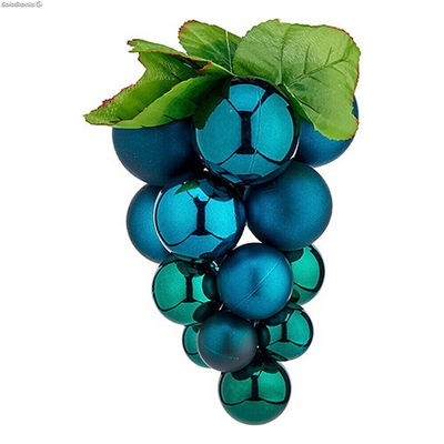 Bombka świąteczna Winogrona Mały Niebieski Plastikowy 14 x 14 x 25 cm