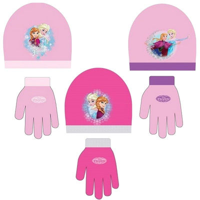 Bonnet + Gants la reine des neiges - (3 Modèles Assortis)