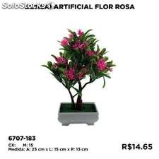 Bonsai Artificial Flor Rosa (6707-183)