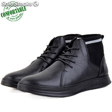 Boots confortables pour homme 100% cuir