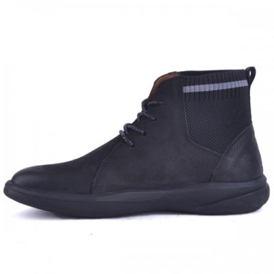 Boots confortables pour homme 100% nubuck noir - Photo 4