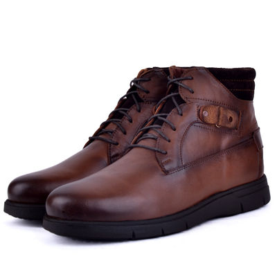 Boots pour homme 100% cuir tabac