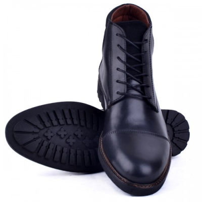 Boots pour homme confortable 100% cuir noir - Photo 4