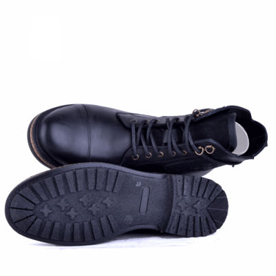 Boots pour homme tendance en cuir noir - Photo 3