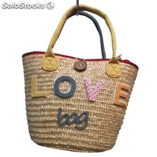 Borsa love in rafia glamour