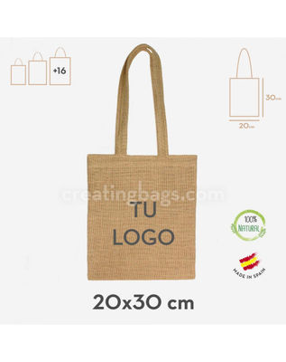 Borse di sacchetto di stoffa per mettere il mio logo 20x30 cm
