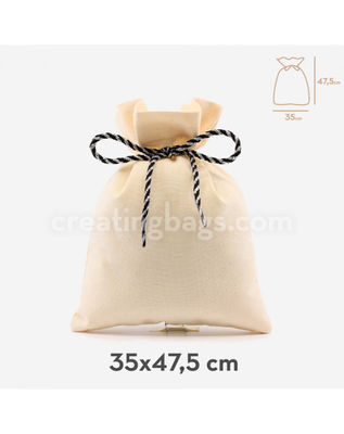 Borse in cotone naturale 35X47,5 cm