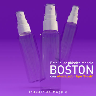 Boston de 60, 120 y 250 ml con atomizador de boton - Foto 2
