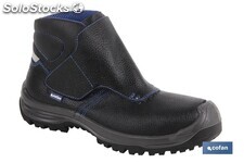 Bota de Piel | Color Negro | Cierre de Velcro | Seguridad S3 | Modelo Urian |