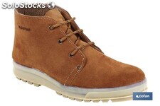 Bota Trekking | En Piel | Modelo Morella | Con Cordones | Color Camel | Suela