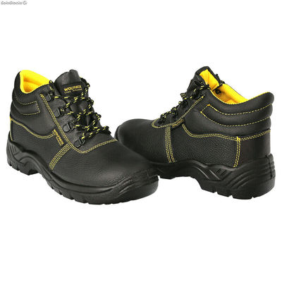 Botas Seguridad S3 Piel Negra Wolfpack Nº 36 Vestuario Laboral,calzado
