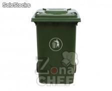 Bote de basura rectangular verde 240 lt