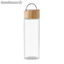 Botella 500 ml tapa de bambú transparente MIMO6413-22