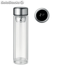 Botella con termometro tactil transparente MIMO6169-22