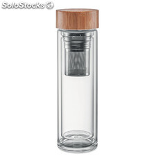 Botella cristal 420ml transparente MIMO9420-22