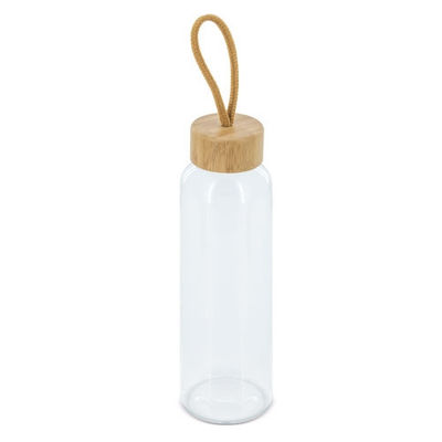 Botella cristal con tapón de bambú - Foto 3