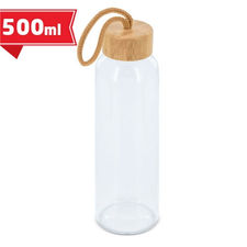 Botella cristal tapon bambu &quot;blis&quot; - GS4048
