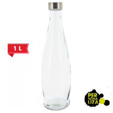 Botella Cristal Transparente 1 L